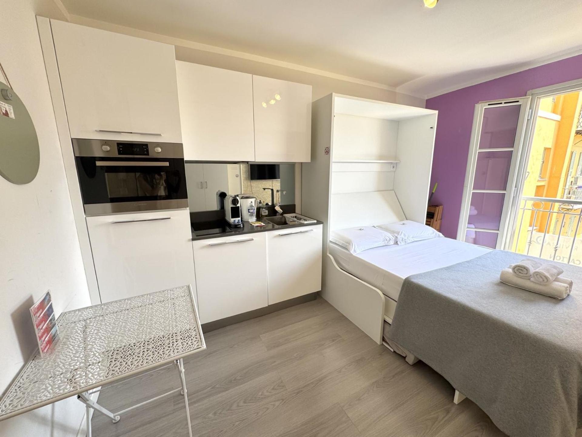 Aparthotel Riviera Nice Cote D'Azur - Old Town - Studio Ac - Sea View - 50M Promenade Des Anglais- La Maison Linda Dış mekan fotoğraf